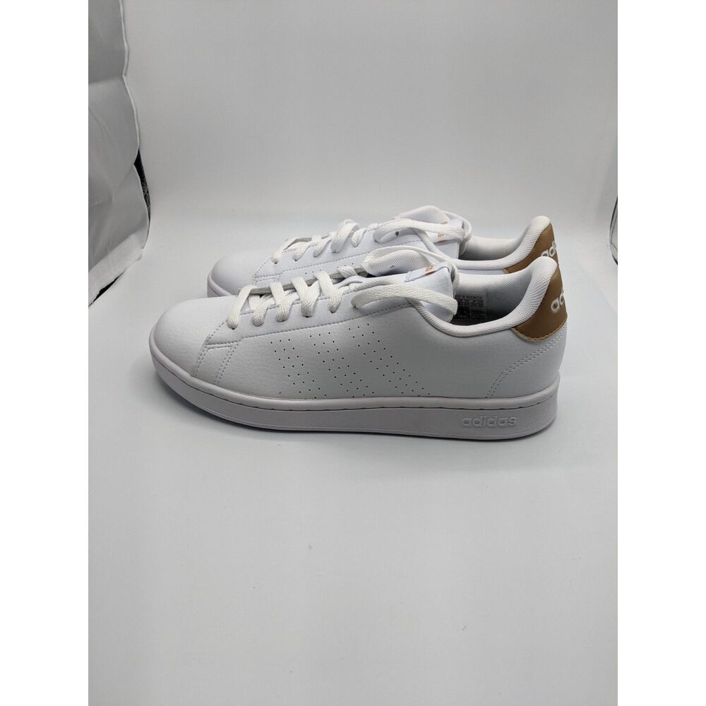 Adidas Women's Advantage Sneakers, White Gold, 10 Med… Gem